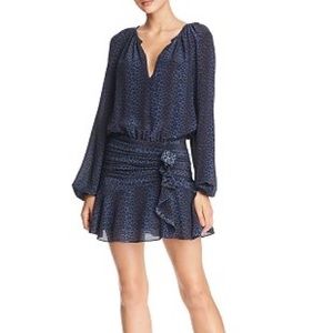 Ramy Brook Jeanie Leopard Print Mini Dress 👗 💙🖤